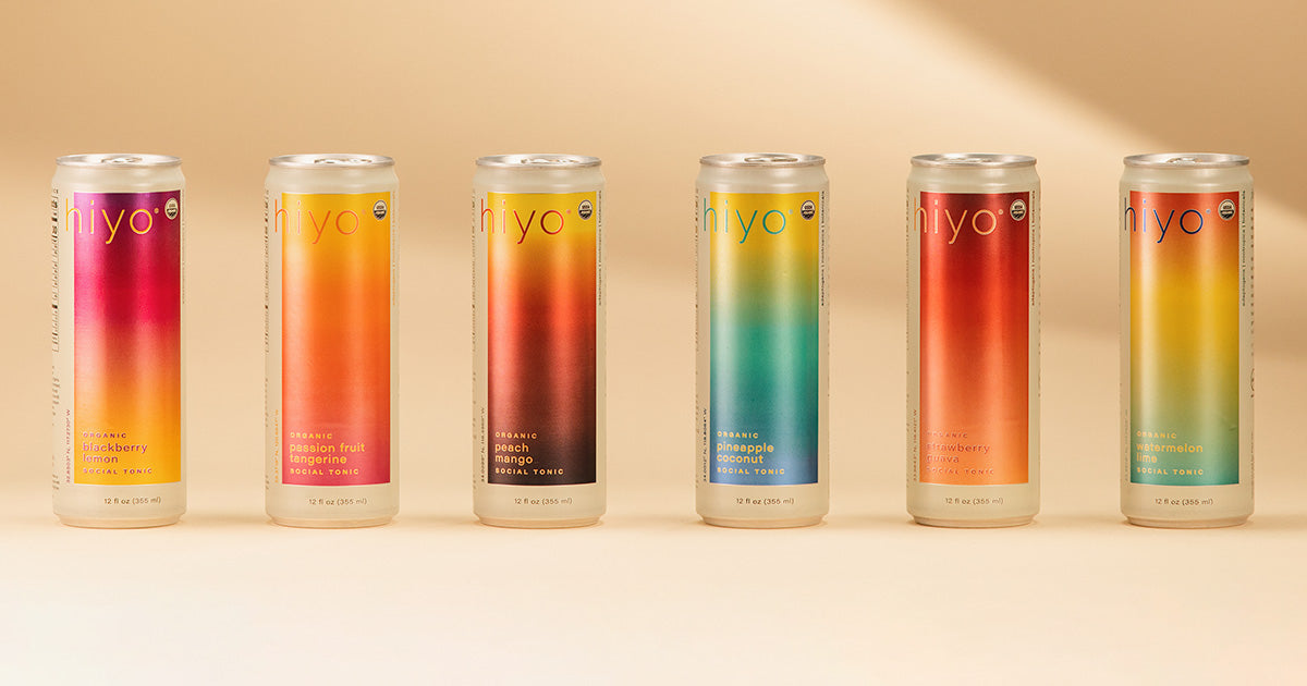 hiyo social tonics: non-alcoholic functional seltzers