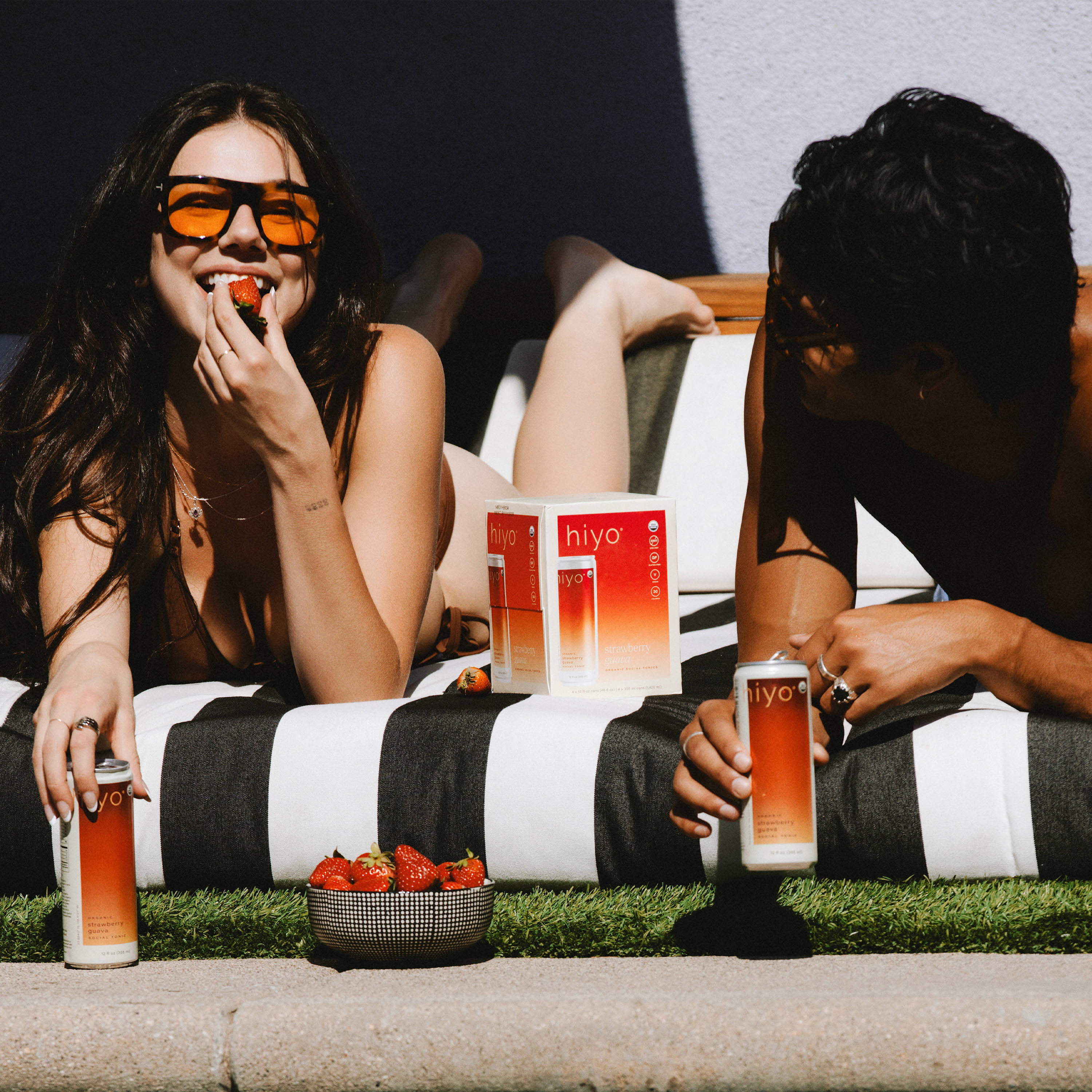 hiyo strawberry guava lifestyle photo by the pool