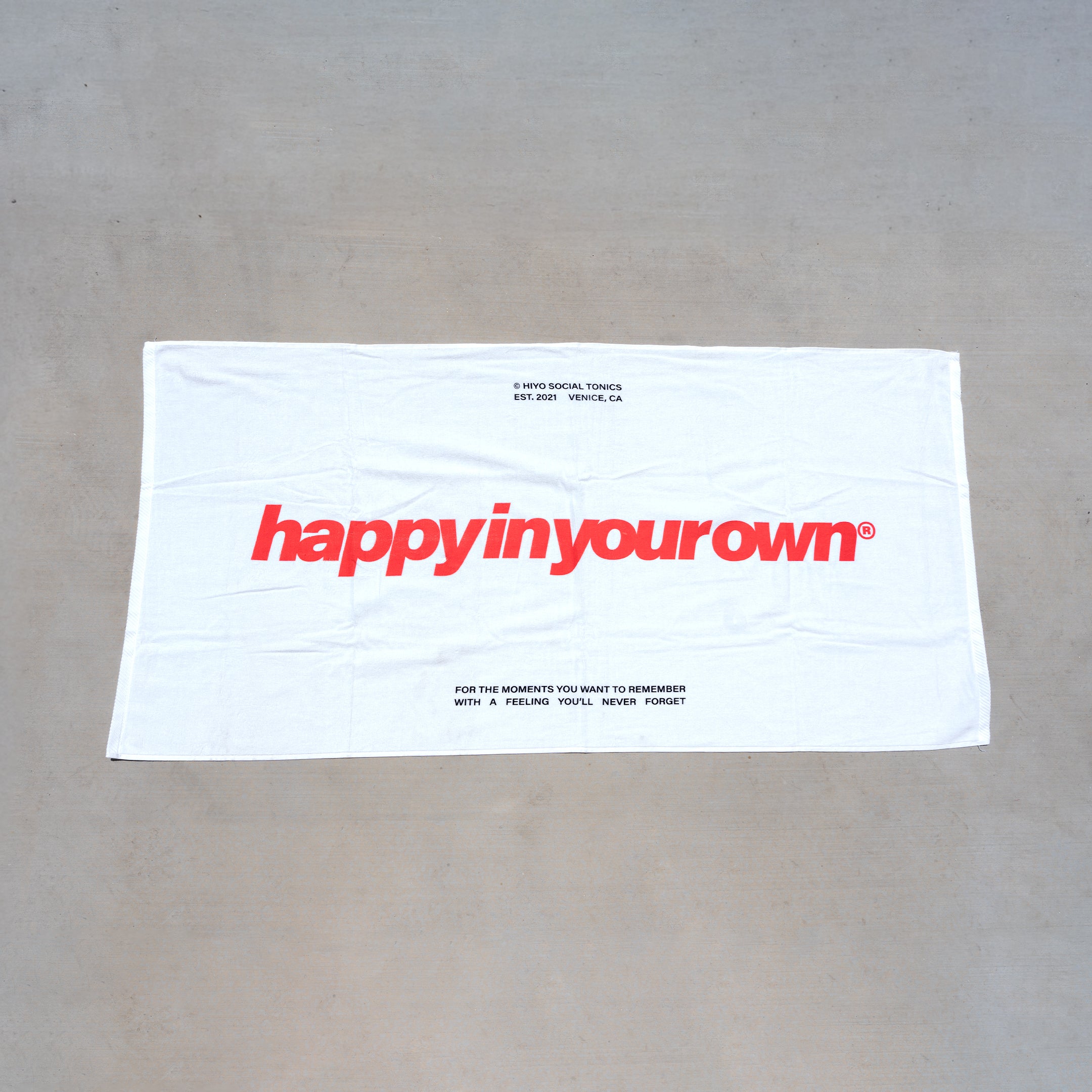 happy in your own beach towel