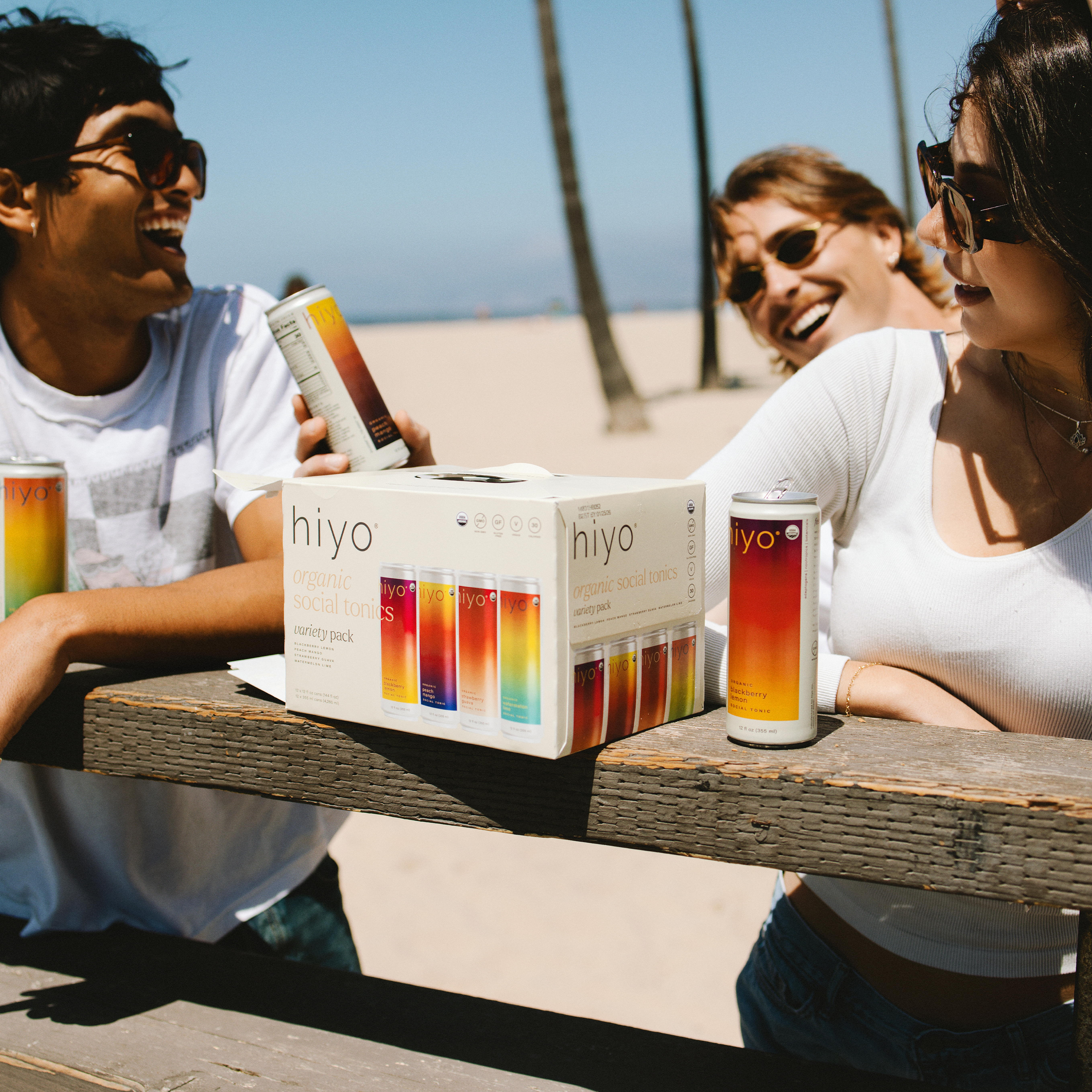 hiyo variety pack lifestyle at the beach