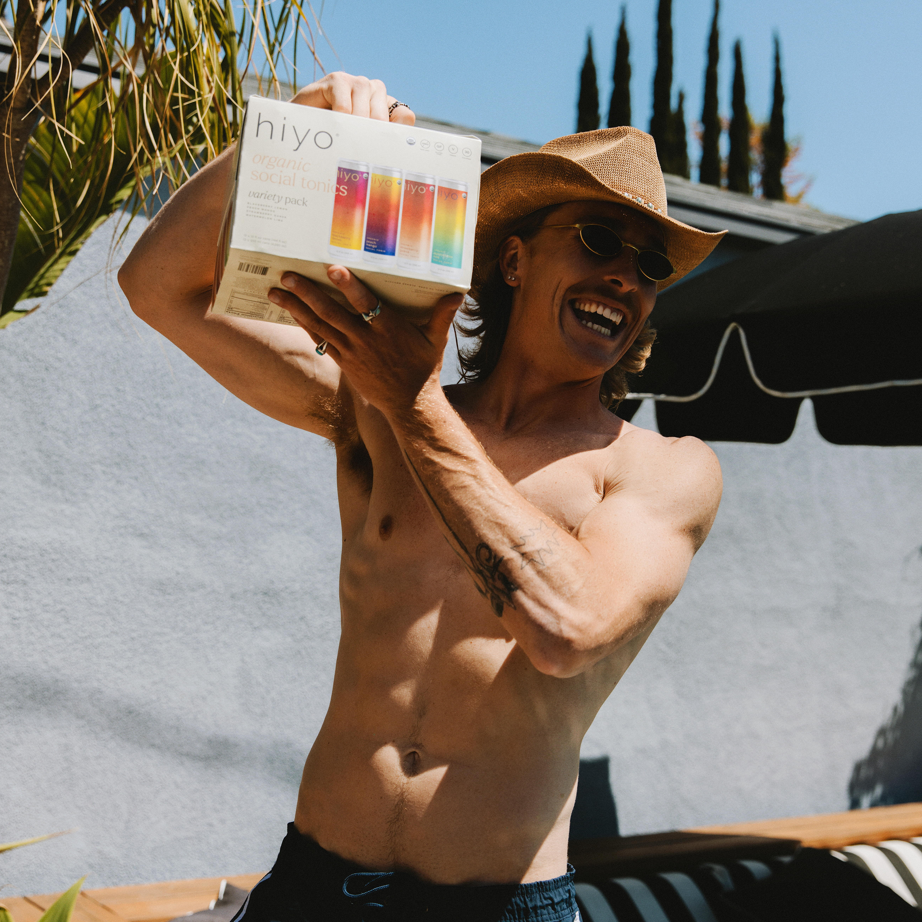 hiyo variety pack man by the pool