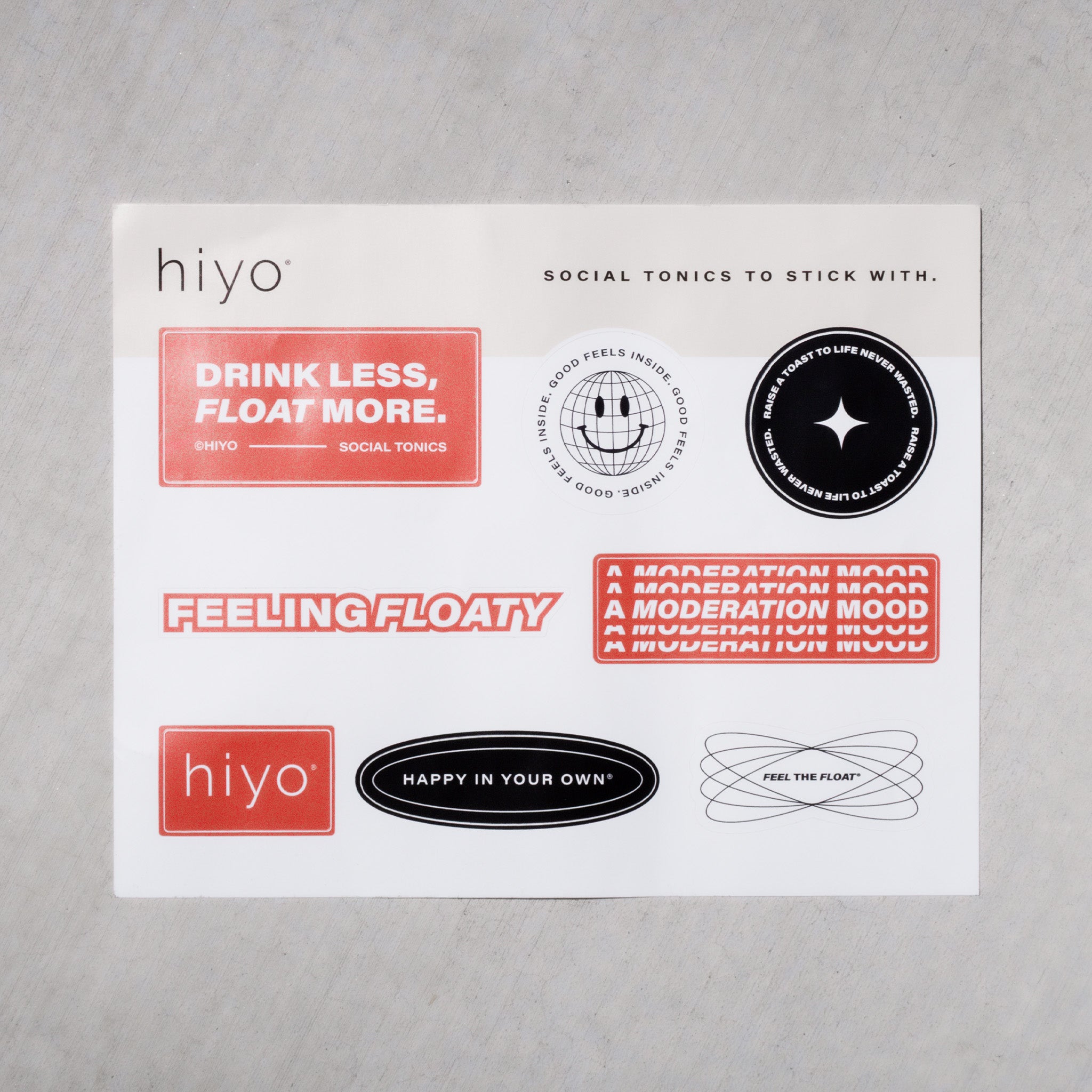 hiyo sticker sheet