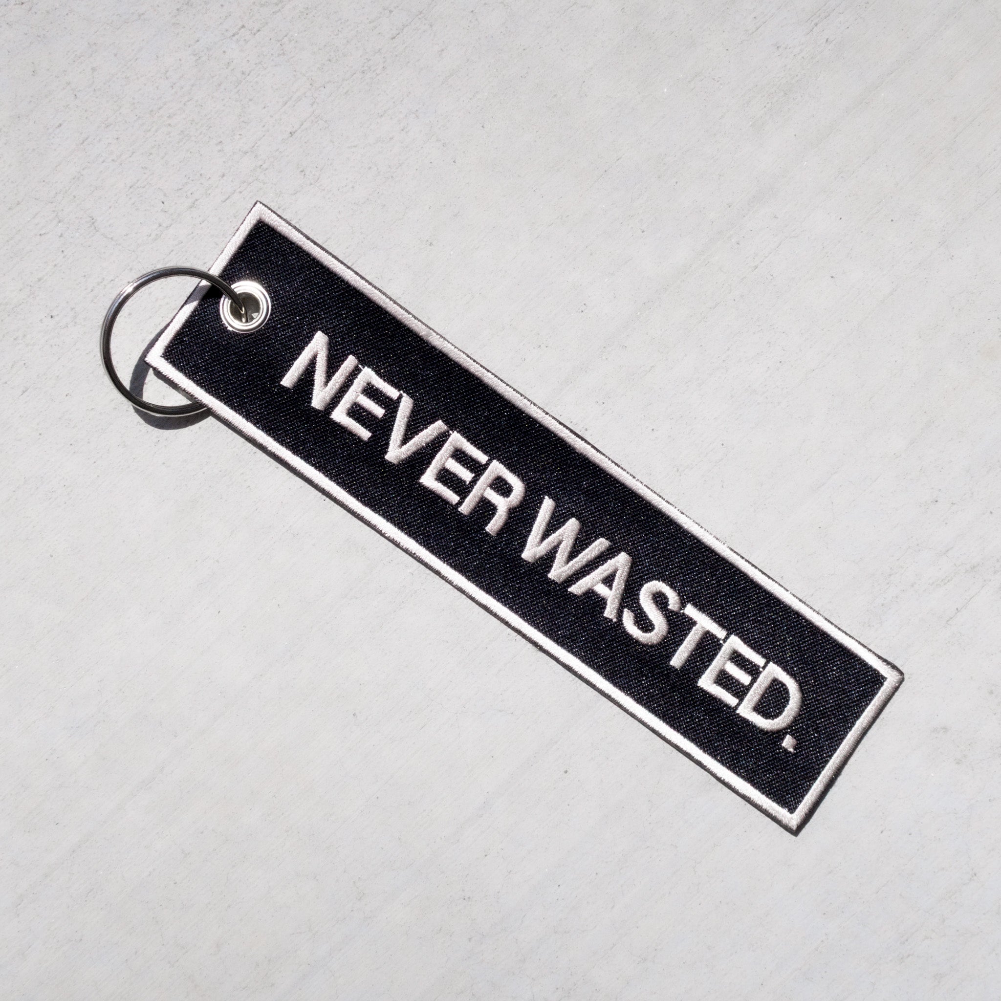 never wasted keychain